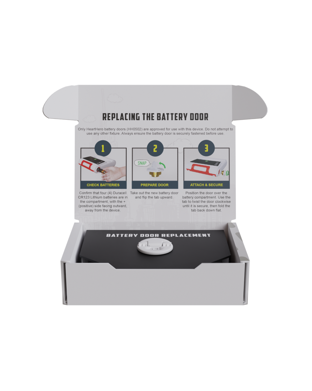 HeartHero Elliot Replacement Battery Door