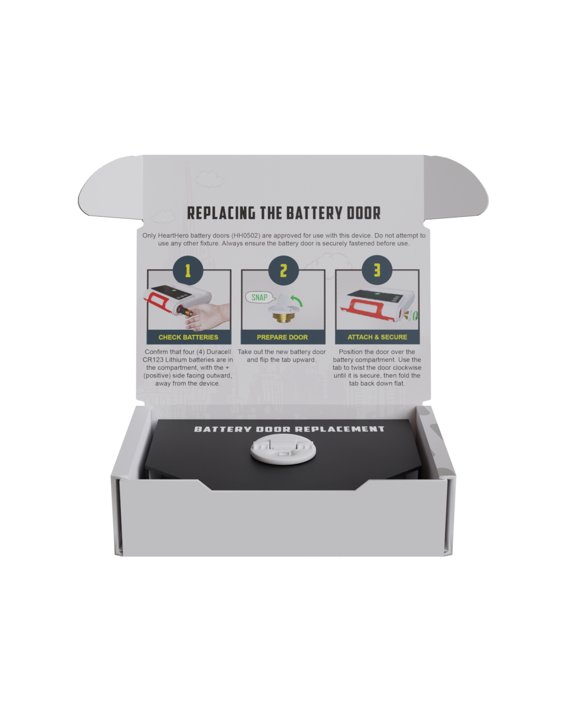 HeartHero Elliot Replacement Battery Door