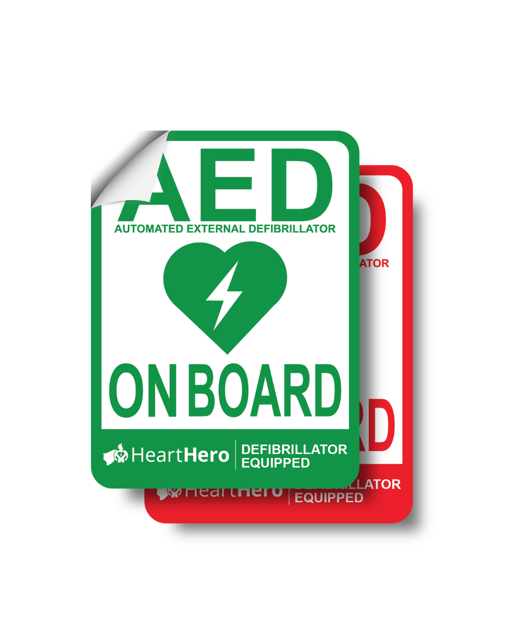“AED On Board” Vehicle Sticker