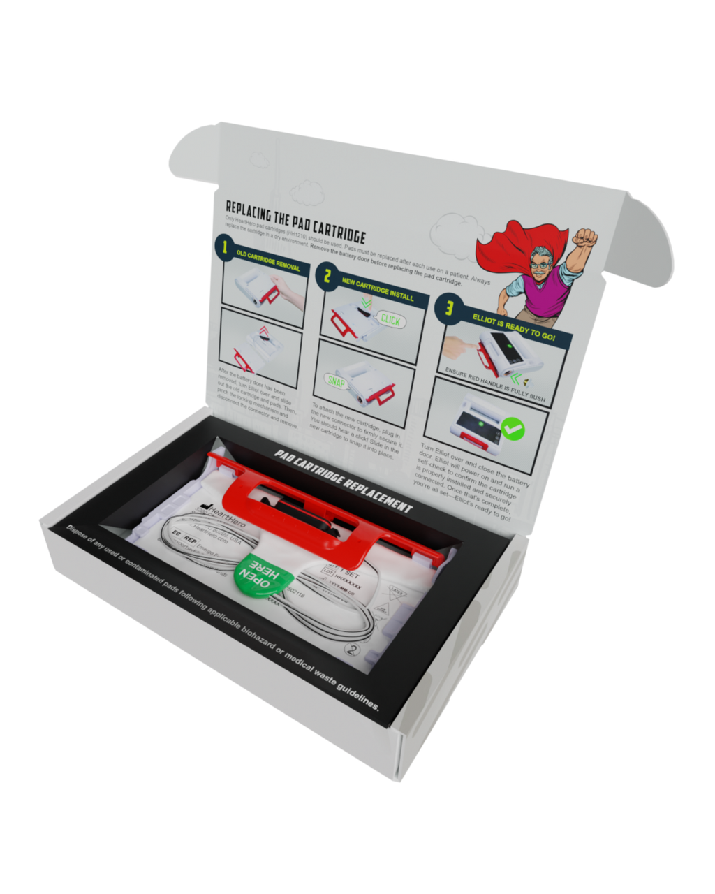 HeartHero Elliot AED Replacement Pad Cartridge