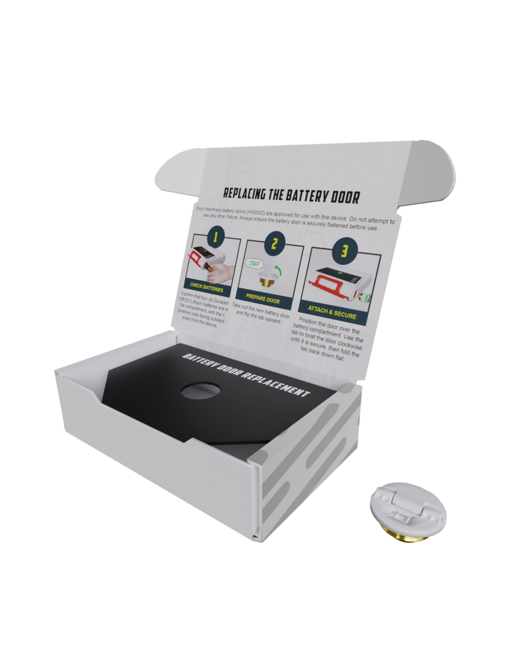 HeartHero Elliot Replacement Battery Door