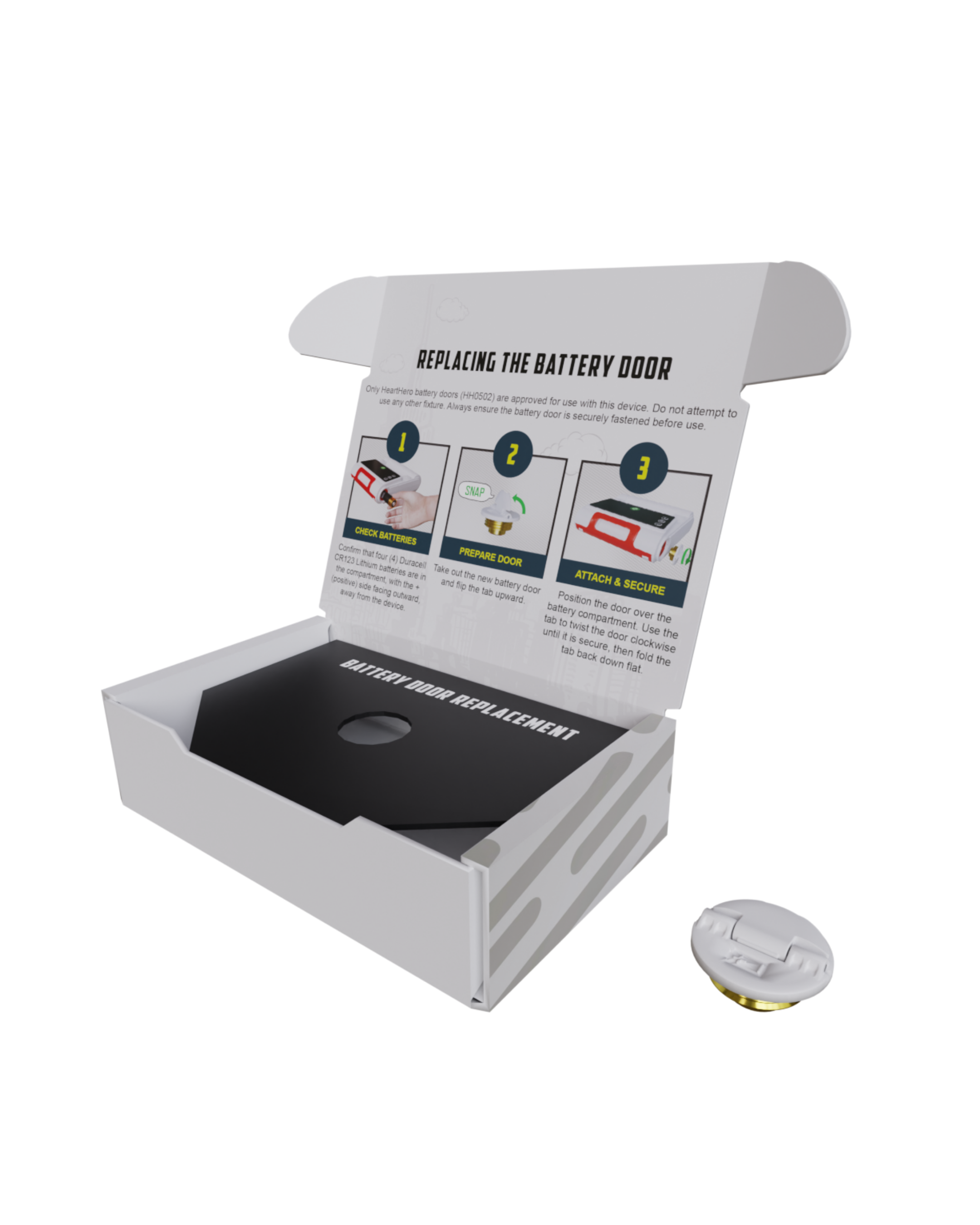 HeartHero Elliot Replacement Battery Door