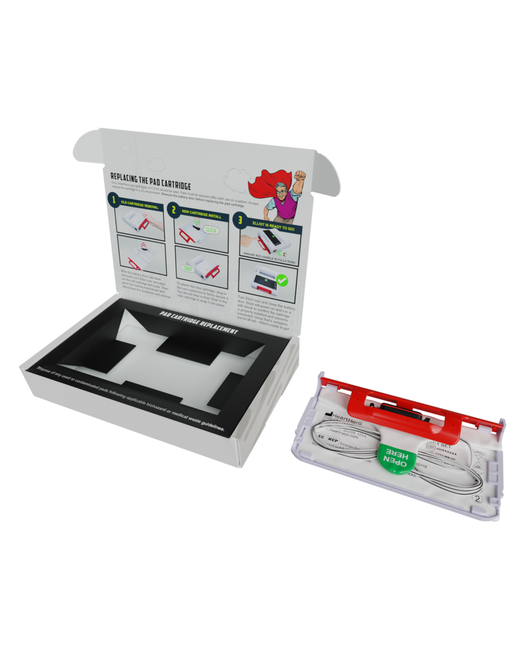 HeartHero Elliot AED Replacement Pad Cartridge