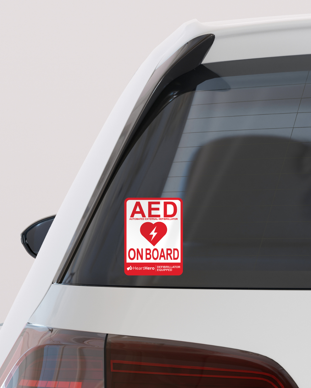 “AED On Board” Vehicle Sticker